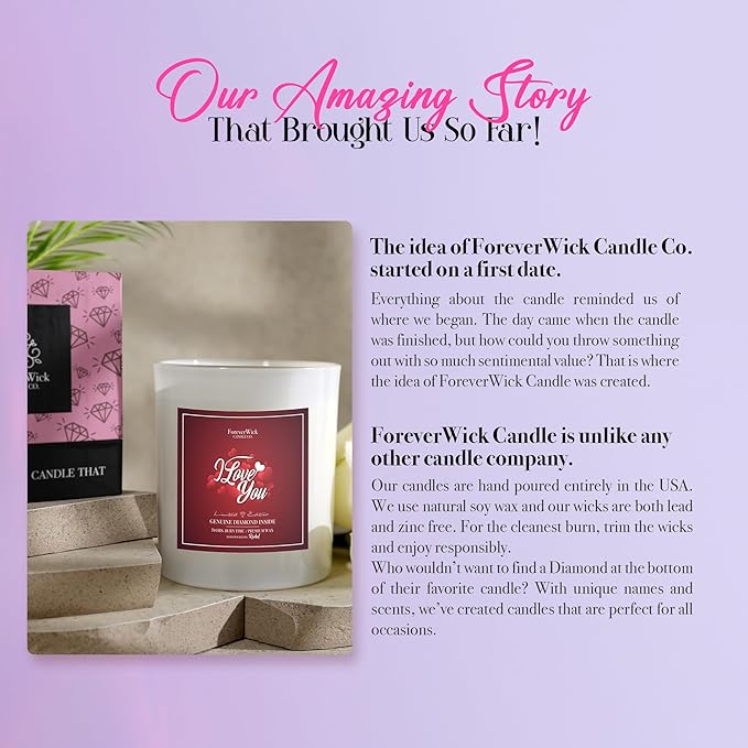 Foreverwick I Love You Mother's Day Gift Set | Sweet Mother's Day Gifts for Mom, Grandma, Sister | Mother's Day Candle | Mom Gifts for Birthday, Valentine's, Christmas | Spa Gifts for Women-BrightBean Baby