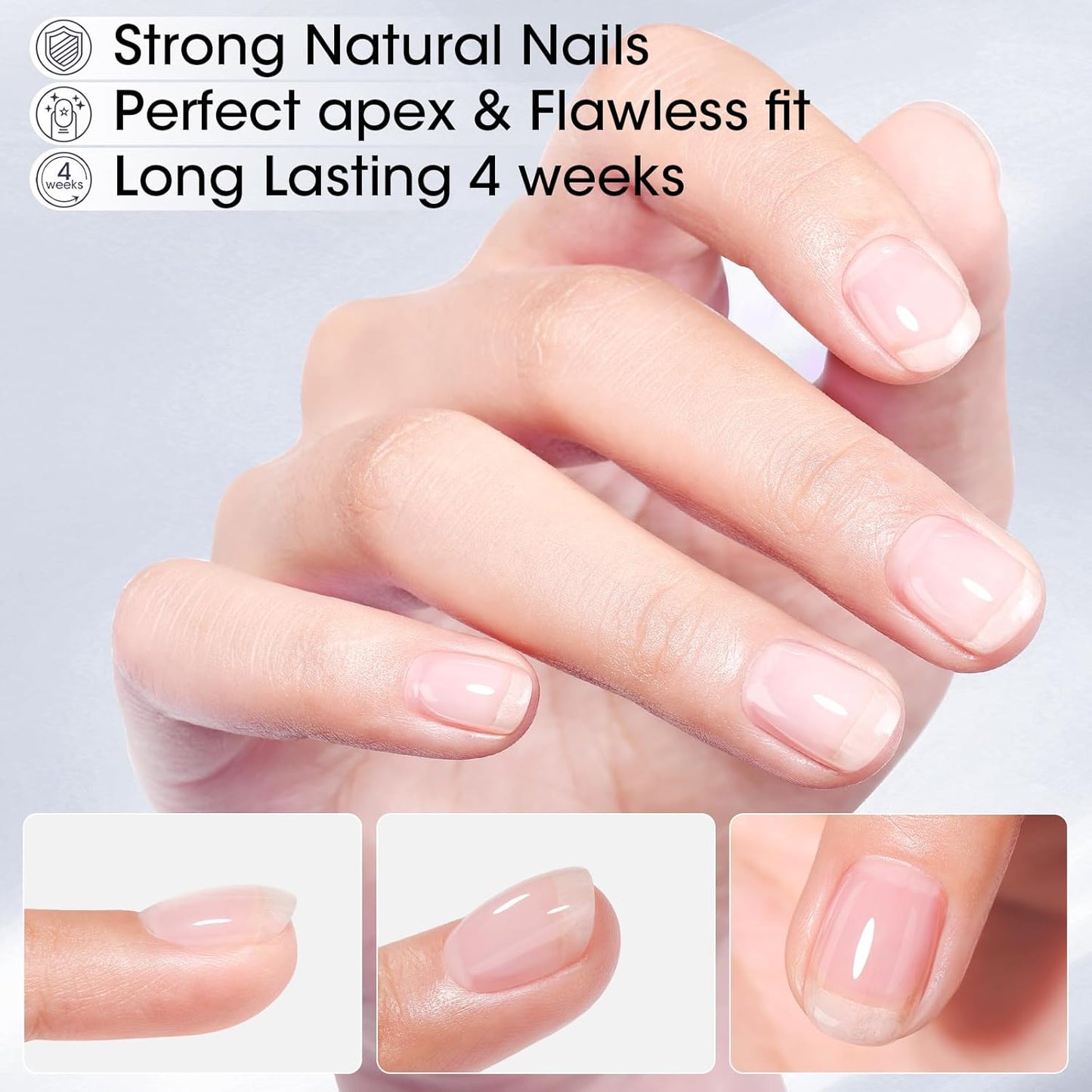 Gellen Salon-Grade Builder Gel for Nails, 5 in 1 Hema Free Clear Builder Gel for Nail Apex Strengthener 20ml Clear Builder GelNail Polish in Upgraded Bottle U V Cured for Home DIY-BrightBean Baby