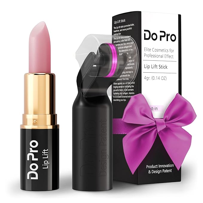 Gentle Lip Lift Stick Boost-In - Plumper Stick with Anti-Aging Stimulating Roller, Plumping Lip Stick with Hyaluronic Acid, Collagen, Vitamin C & E - Volumizing & Hydrating Lip Plumping Serum - 5ml-BrightBean Baby