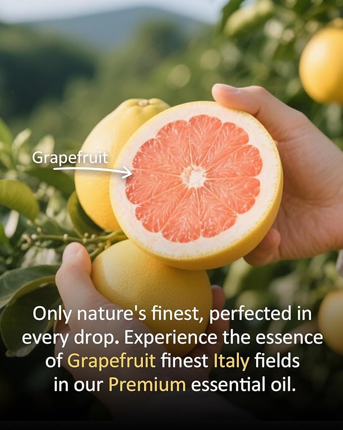 Pure Grapefruit Essential Oil - Fresh Citrus Scent Aromatherapy for Diffusers, Candle Soap Making, Massage Oil 4 Fl Oz-BrightBean Baby