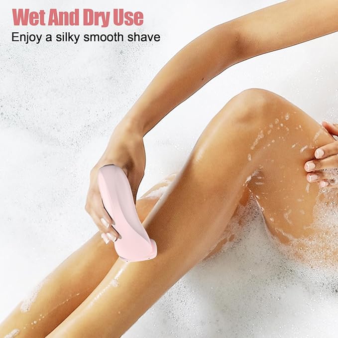 Livora Electric Shaver for Women, Bikini Trimmer for Women, Silk Glide Pro Shaver, Removable Head Electric Trimmer for Bikini, Pubic Hair, Legs, Body, Wet/Dry-BrightBean Baby