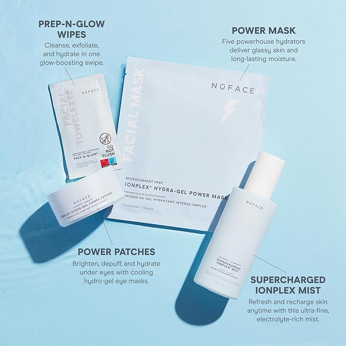NuFACE Supercharged IonPlex Facial Mist - 3-in-1 Ultra-Fine Hydrating Face Mist & Pore Minimizer with Hyaluronic Acid + IonPlex Technology to Lock in Moisture and Enhance Microcurrent Treatment (5 oz)-BrightBean Baby