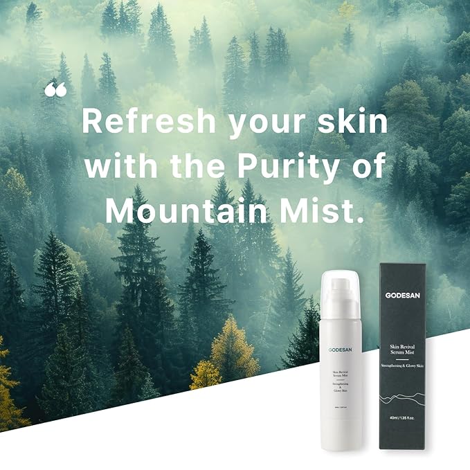 Skin Revival Serum Mist 1.35fl oz - Hydrating Facial Mist, Glowy Skin, Vegan, Sets Makeup, All Skin Type-BrightBean Baby