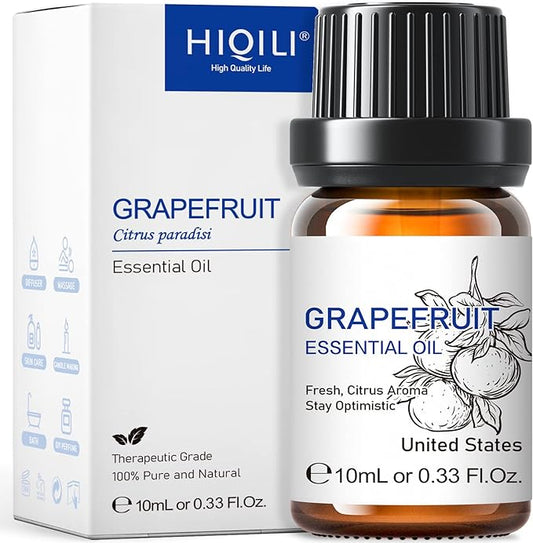HIQILI Grapefruit Essential Oil, for Diffuser, Skin Care, 100% Pure and Natural - 0.33 Fl Oz-BrightBean Baby