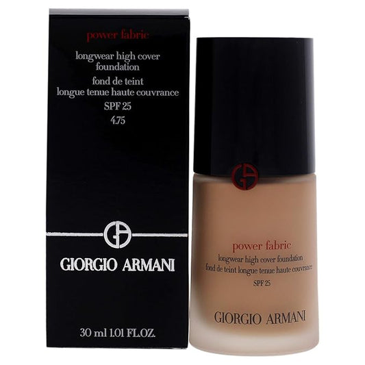 Giorgio Armani Power Fabric Longwear High Cover Foundation SPF 25 - 4.75 Women Foundation 1 oz-BrightBean Baby