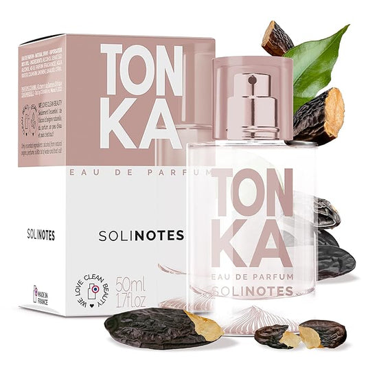 Solinotes Tonka Perfume for Women & Men, 1.7 Fl Oz/ 50 ML Eau De Parfum, Delicate Floral and Soothing Scent with Premium Ingredients - Clean Perfume, Cruelty Free, Vegan, Made in France-BrightBean Baby