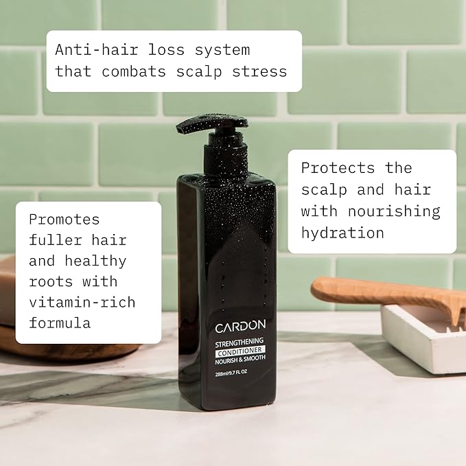 Hair Growth Conditioner for Men by CARDON, Prevent Thinning Hair and Hair Loss with Niacinamide & Vitamin B5 for healthy scalp, Korean Skin care, Deep Conditioner for dry damaged hair, (1 Bottle)-BrightBean Baby