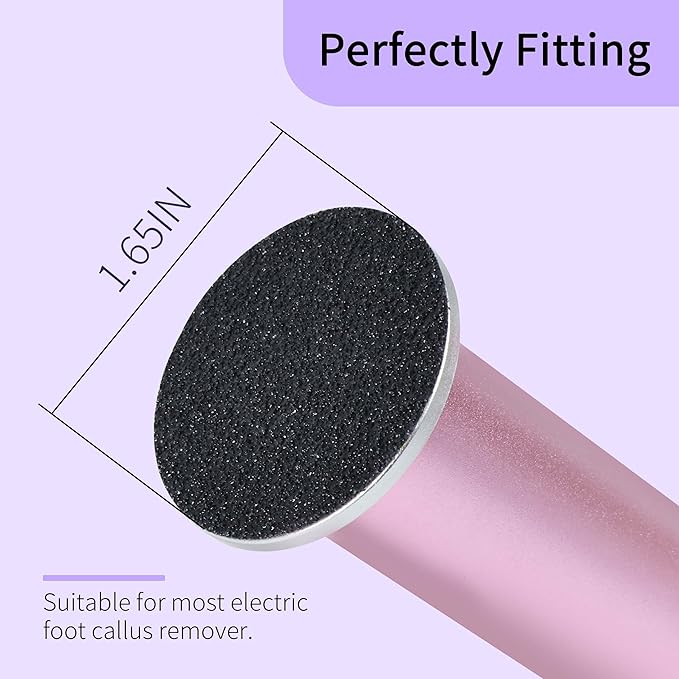 120PCS Fine 180 Grit Replaceable Sandpaper Discs for Electric Foot Callus Removers - 42mm Ultra-Soft Foot File Refills - Gentle Polishing & Baby-Smooth Finish-BrightBean Baby