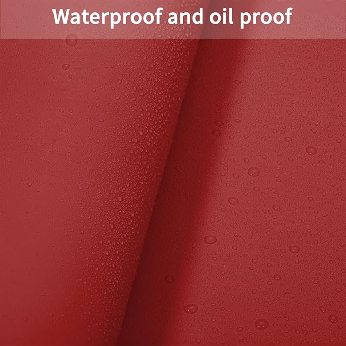 Vanity Top Protector - Can Be Used On Both Sides Waterproof and Easy to Clean Good Flatness Used for Dresser Table(Black+Wine Red 10x42)