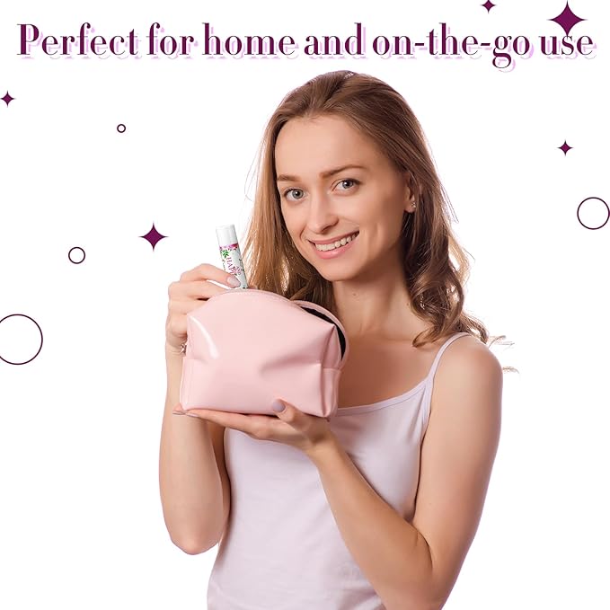 30 Pcs Wedding Lip Balms Bulk Wedding Bridal Shower Favors for Guests Wedding Souvenirs Moisturizing Floral Lip Balm Thank You Gifts for Bachelorette Party Bridesmaid Baby Shower, Pink Flower-BrightBean Baby