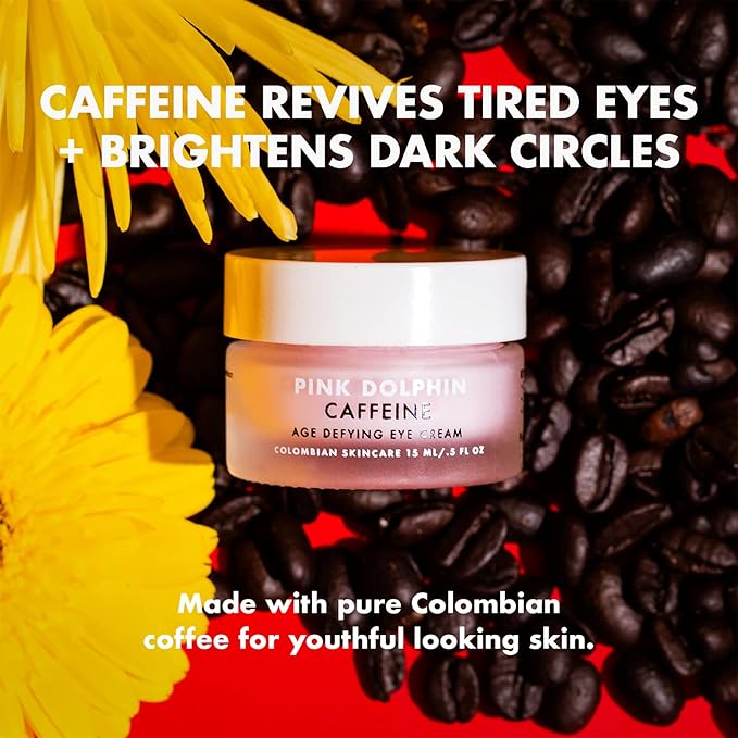 Caffeine Eye Cream for Dark Circles and Puffiness - Age Defying Reduce Fine Lines and Wrinkles - Skin Brightening with Retinol, Aloe Vera, Vitamin C, A, D and E, for Women and Men - 0.5oz-BrightBean Baby