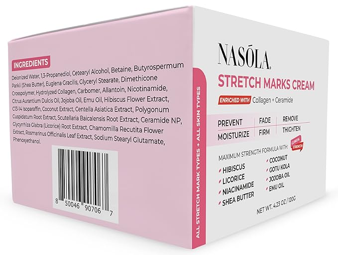 Stretch Mark Cream for Pregnancy, Eliminate and Prevent Deep Stretch Marks, Moisturizer Belly Cream for Pregnancy and Scars Removal With Enriched Collagen and Ceramide, 4.23 Oz-BrightBean Baby