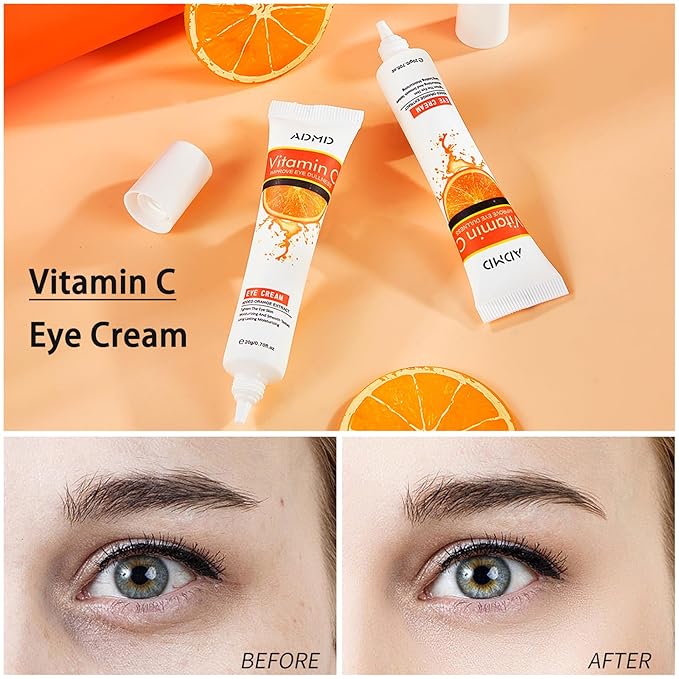 Eye Cream Vitamin C Eye Care Anti-Aging Against Wrinkles and Dark Circles Effective Anti-Aging Moisturizes Reduces Puffiness Dark Circles-BrightBean Baby