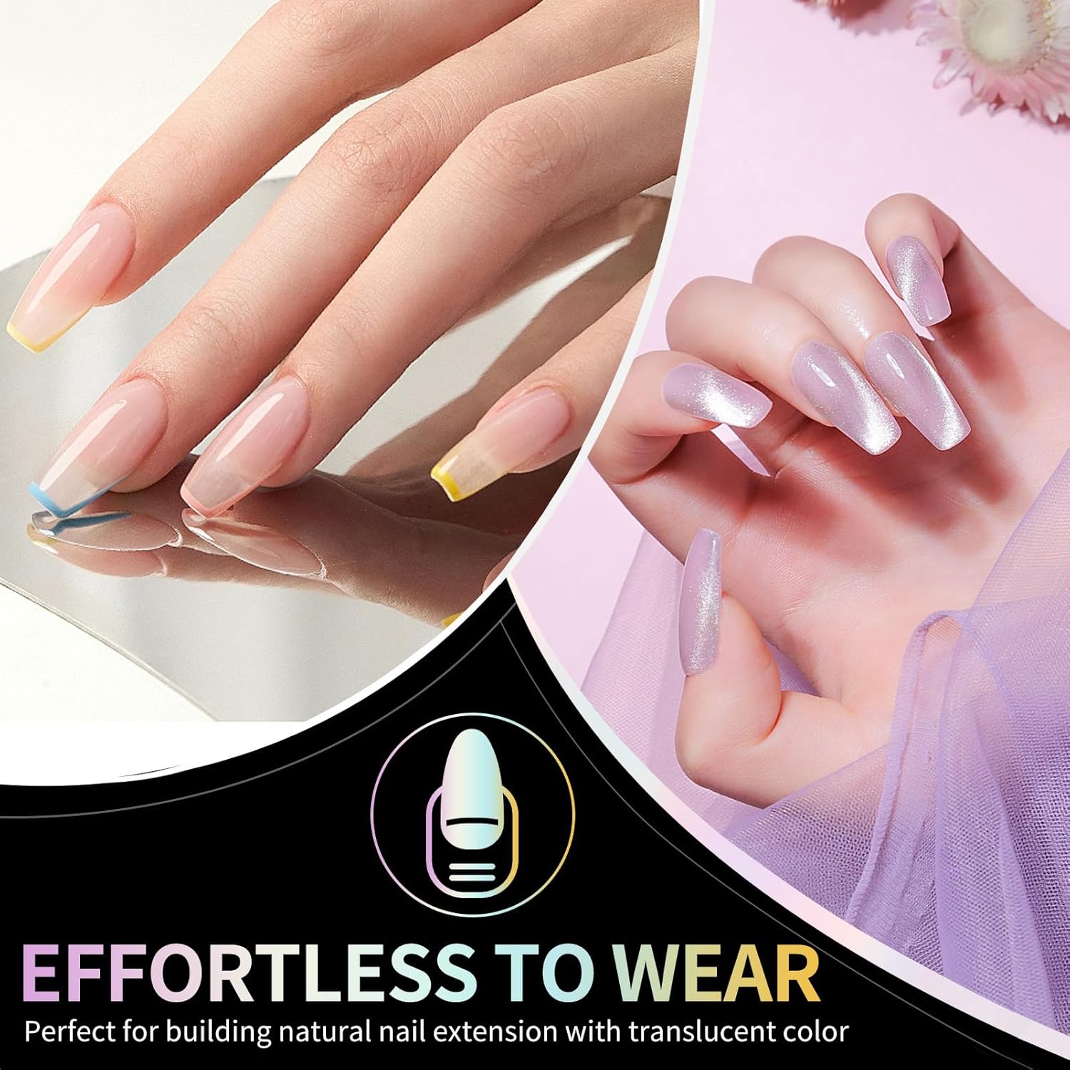 Square Nail Tips Medium Square Gel Nail Tips 240Pcs Pre-Etched Soft Acrylic Nails Tips Half Matte Full Cover False Nail No C Curve for Nail Extension French Nails Manicure Home DIY Salon 12 Sizes Tips-BrightBean Baby