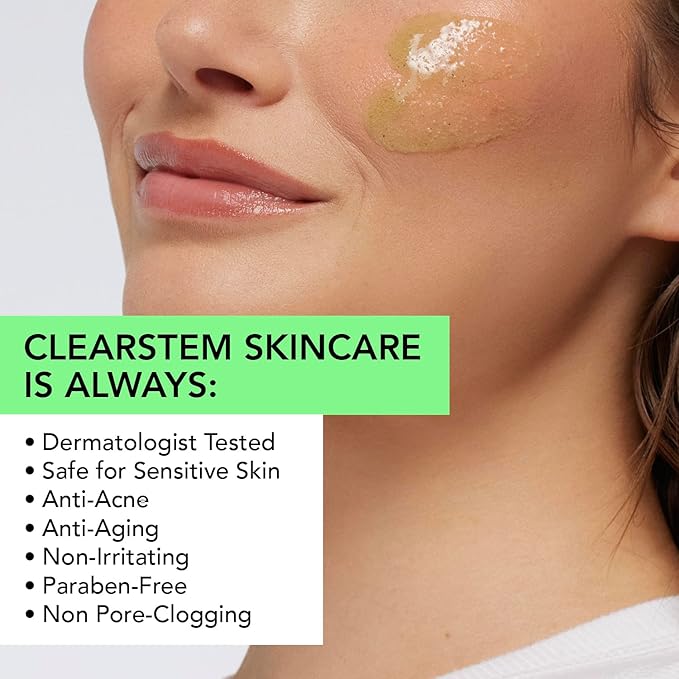 CLEARSTEM VITAMINSCRUB Antioxidant Infused Exfoliating Face & Body Scrub with Vitamin C, 7 Ounce-BrightBean Baby