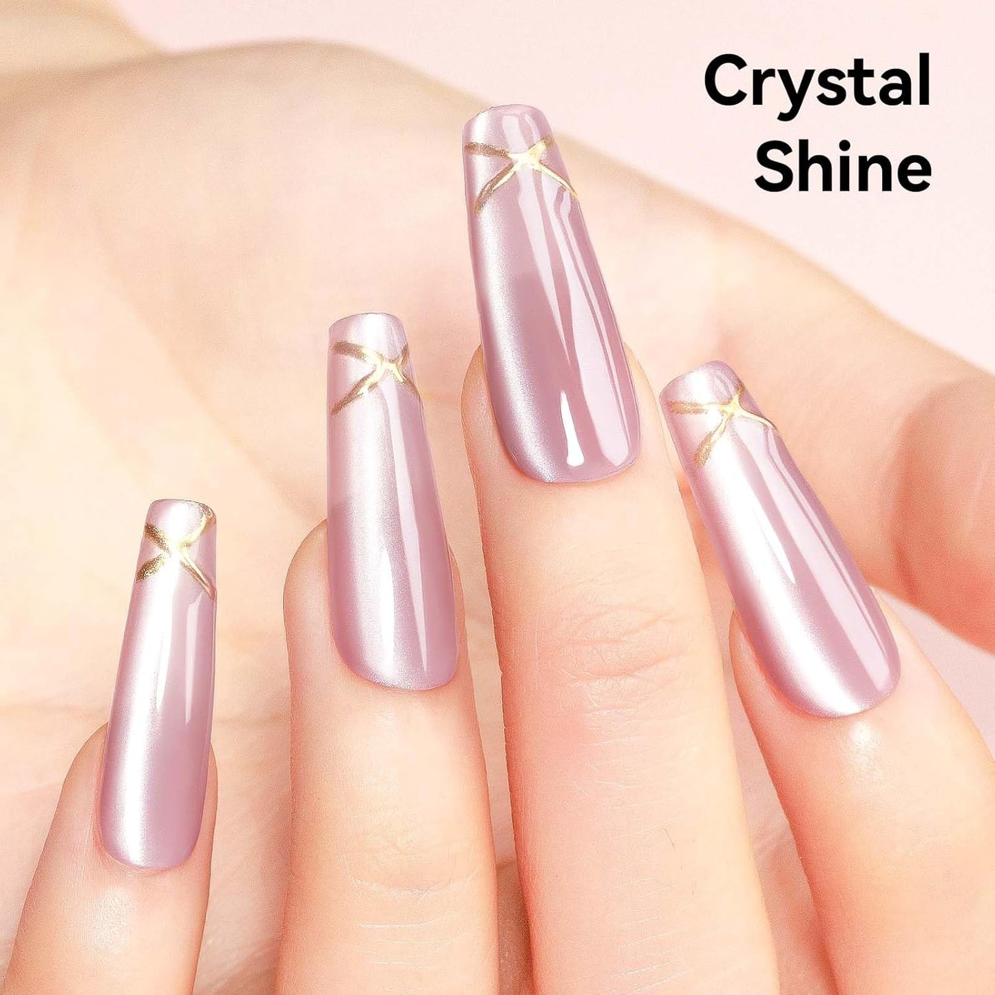 Cat Eye Gel Polish with Magnet, Magnetic Gel Nail Polish Glass Jelly Transparent Color UV Cateye Nail Polish for Nail Art DIY and Salon-BrightBean Baby
