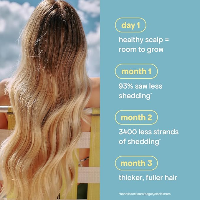 BONDIBOOST Intensive Thickening Spray [4.23 fl oz], Daily Leave In Hair Treatment to Reduce Hair Loss, Lightweight Mist for Thinning Hair + Density for Men & Women, Rosemary & Tea Tree Formula-BrightBean Baby
