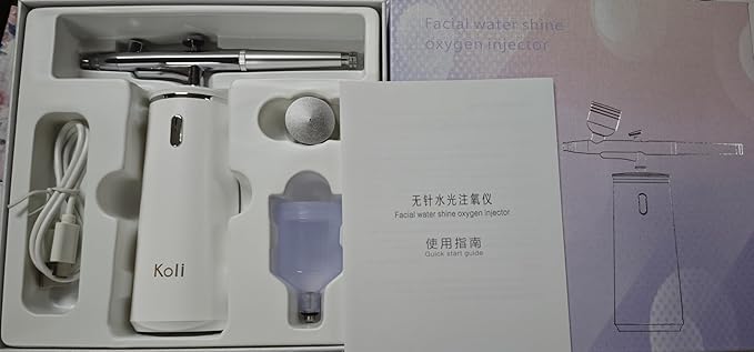 Facial Mist Spray Machine – 0.3mm Oxygen Micro Mist for Toner & Serum Infusion | High-Pressure Hydration & Skin Cooling Steamer for Home & Salon Use – Koli Z2-BrightBean Baby