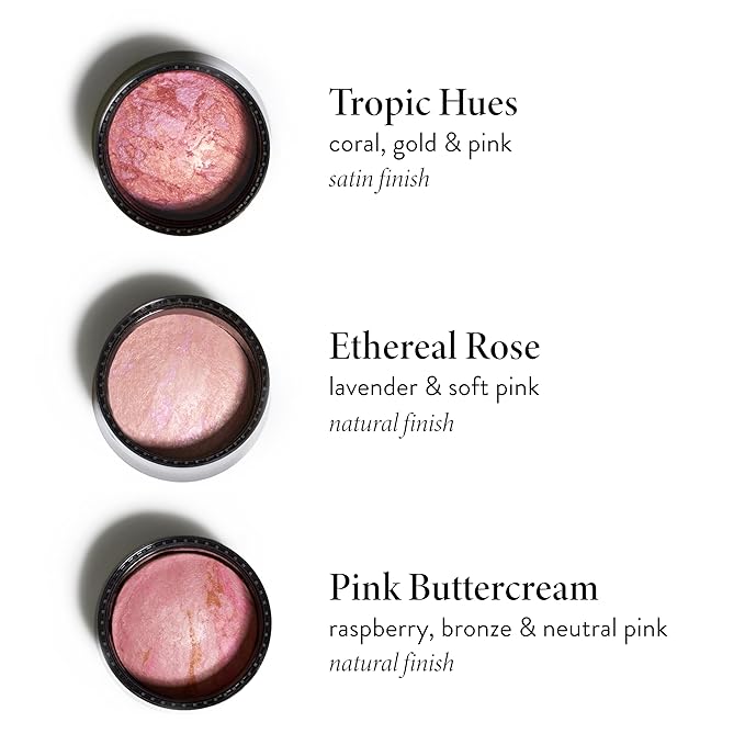 LAURA GELLER NEW YORK Baked Blush-n-Brighten Baked to Go - Pink Buttercream - Travel Size Blush-BrightBean Baby