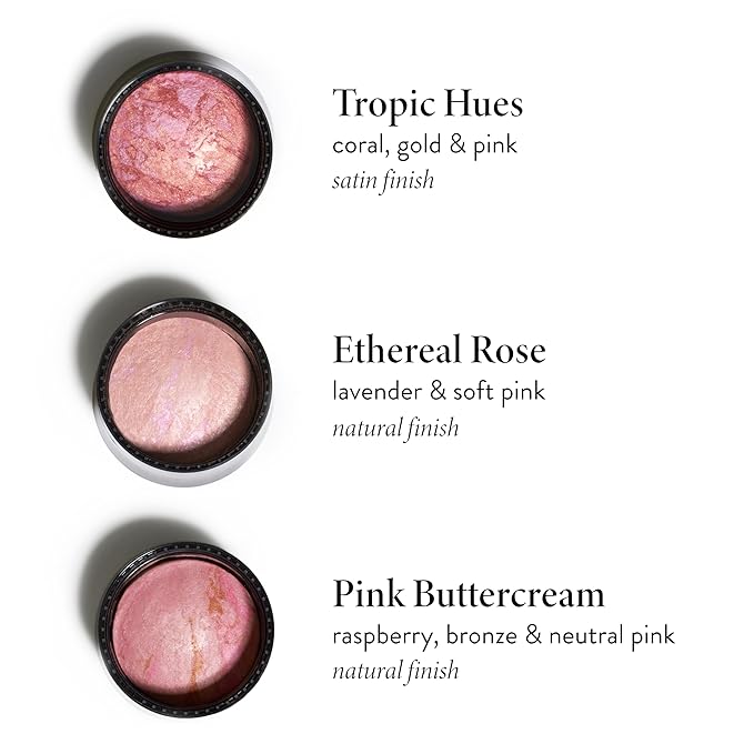 LAURA GELLER NEW YORK Baked Blush-n-Brighten Baked to Go - Tropic Hues - Travel Size Blush-BrightBean Baby