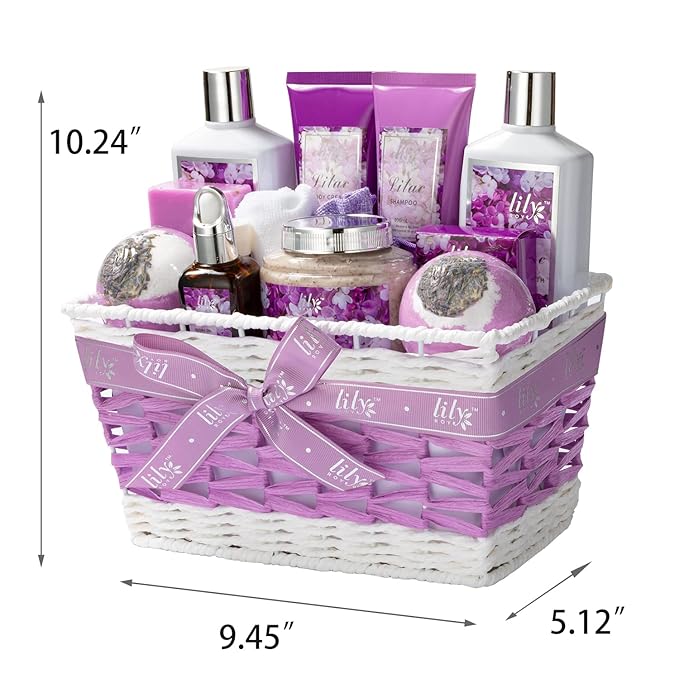 Bath & Body Gift Set for Mothers Day - Luxury 18-Piece Spa Gift Basket for Women, Pampering Bath Set with Bath Bomb | Christmas, Birthday Gifts, Perfect Holiday Gift for Her & Mom All Occasions-BrightBean Baby