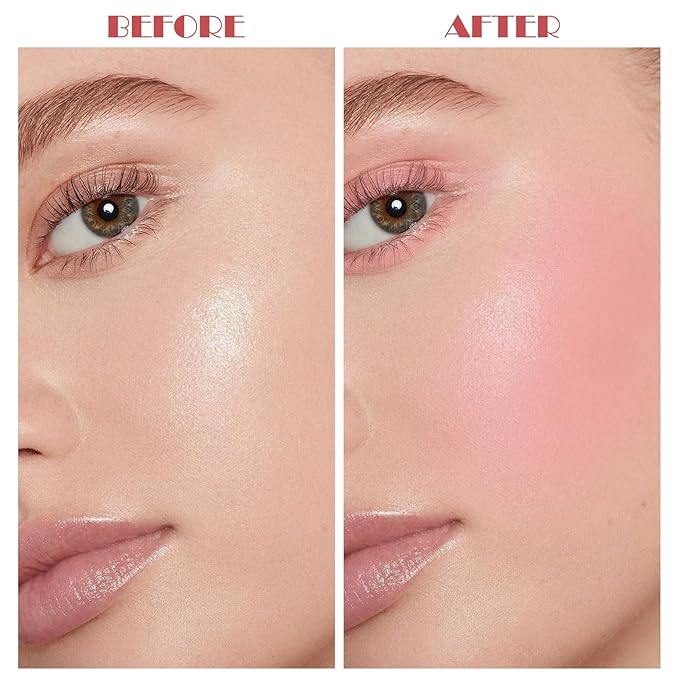 Cream Blush Makeup,Buildable Blush Stick for Cheeks,Matte Finish,Long Wear,Easy Application,Lightweight Multi Stick-BrightBean Baby