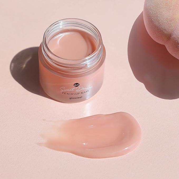 Sweet Dreams Lip Mask: Nourishing, Plumping and Hydrating Lip Sleeping Mask | Hyaluronic Acids+Vitamin C+Shea Butter+Antioxidants | Peach-BrightBean Baby