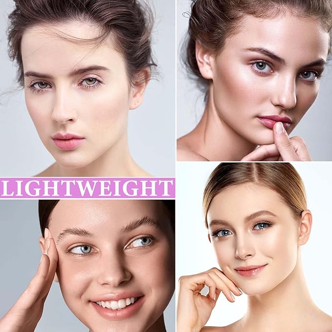 2Pcs Color Correcting Facial Serum,Isolation Cream,Pore Primer,Invisible Pore,Skin Tone Correcting,Moisturizing Concealer Foundation Face Makeup Brightening Primer Base-BrightBean Baby