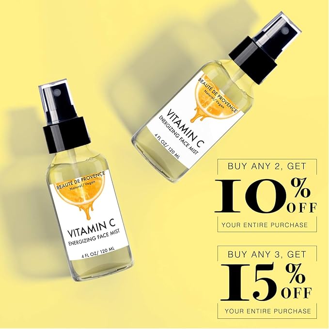 Vitamin-C Face Mist & Setting Spray for All Skin Types - Hyaluronic Acid, Aloe Vera & Rose Water - Skin Brightening, Anti-Aging, Moisturizing, Pore Minimizing - 4 Fl Oz-BrightBean Baby
