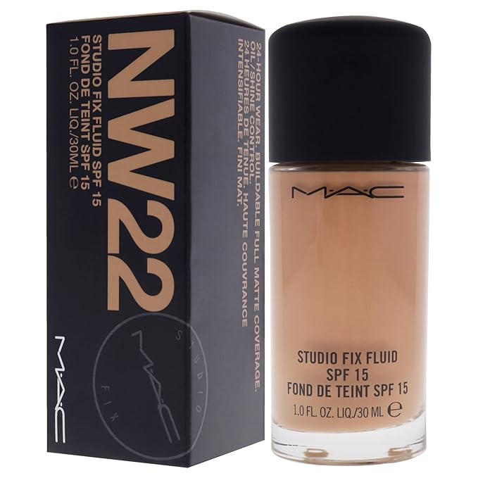 MAC Studio Fix Fluid SPF15 NW22, 1.0582 Ounce (M6JC28)-BrightBean Baby