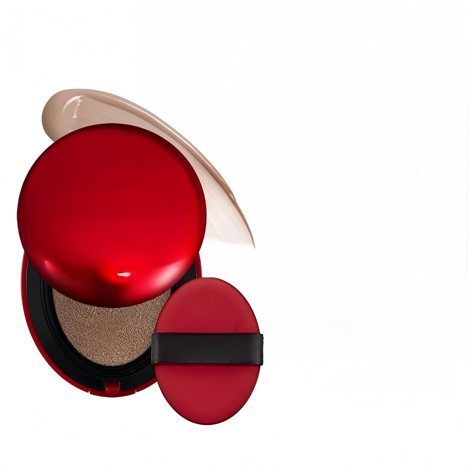 MAEPEOR Cushion Foundation 9 Colors Full Coverage Weightless Satin Glow Foundation Hydrating Long-Lasting Cushion BB Cream (Color 04)-BrightBean Baby