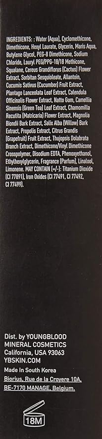 Youngblood Liquid Mineral Foundation, Pebble, 17 Shades, Vegan, Cruelty Free, Gluten-Free-BrightBean Baby