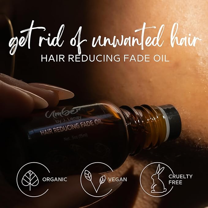 Hair Reducing Fade Oil – Regular Strength (Not sensitive skin), Minimizes Hair Growth for Face & Body – For Women & Men – 15ml Serum-BrightBean Baby
