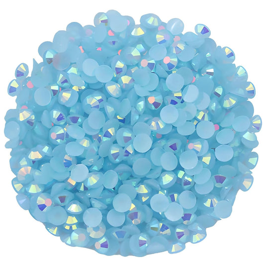 720 Pcs SS30 6mm Flatback Rhinestones for Nails Art Crafts Glitter Round Shine Gems AB Crystals DIY Clothes Shoes （Light Blue AB）-BrightBean Baby