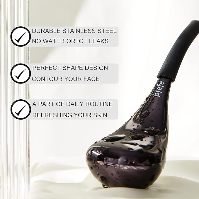 Cryo Sticks for Face, Ice Globes Cryo Globes for Facials, Esthetician Supplies Gifts, Unbreakable Stainless Steel Ice Roller Cooling Spa Balls with Storage Case-BrightBean Baby