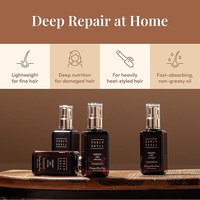 Babassu Oil for Hair | Lightweight Moisturizing Oil for Dry or Damaged Hair | Soft, Non-Sticky Finish | Paraben-Free | 100ml-BrightBean Baby