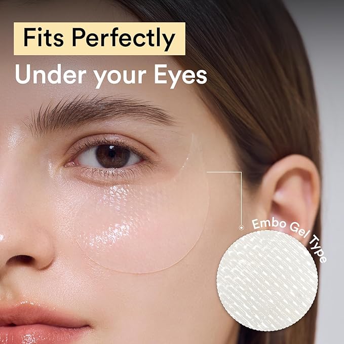 Abib Collagen Eye Patch Jericho Rose Jelly 60 Patches, Korean Under Eye Patches for Puffy Eyes and Dark Circles, Anti-Wrinkle, Collagen, Caffeine, Niacinamide, Ceramide, Antioxidant, Skin Care-BrightBean Baby