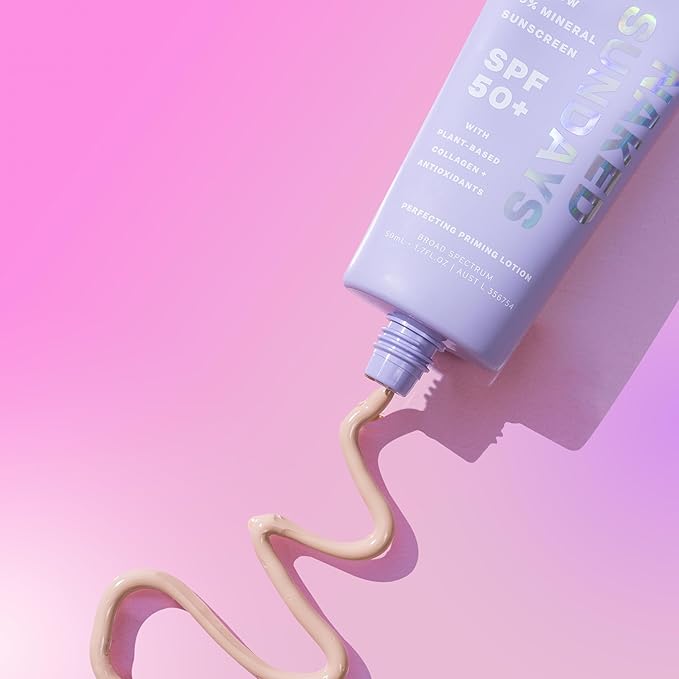Naked Sundays SPF 50 Daily Facial Moisturizer, All-in-one Mineral Sunscreen, Face Lotion, Makeup Primer with Broad Spectrum UVA/UVB + Zinc Oxide, 50ml-BrightBean Baby