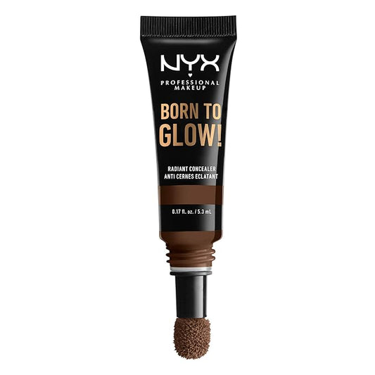 NYX PROFESSIONAL MAKEUP Born To Glow Radiant Concealer, Medium Coverage - Deep-BrightBean Baby