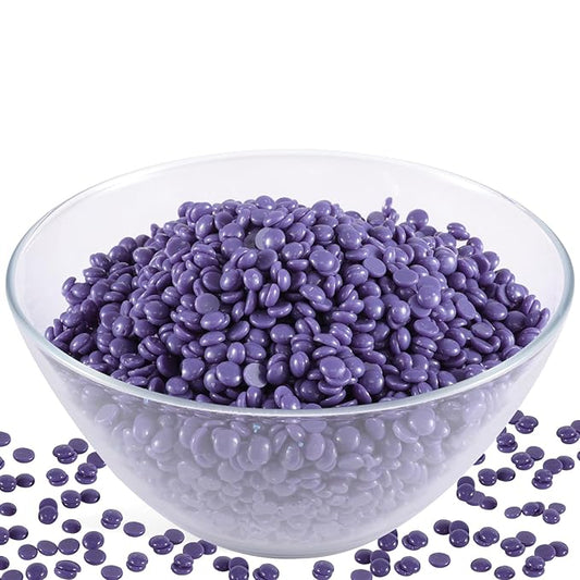 PURPLESKY 80oz Hard Wax Beads Bulk - Hair Removal Waxing for Body Face Back Underarm Leg - At Home Salon - SPA Choice - Quick Coarse Remove - Long Lasting-BrightBean Baby