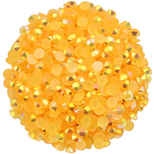 2250 Pcs SS16 4mm AB Flatback Rhinestones for Nails Art Crafts Glitter Round Shine Gems Crystals DIY Clothes Shoes （Orange Red AB）-BrightBean Baby