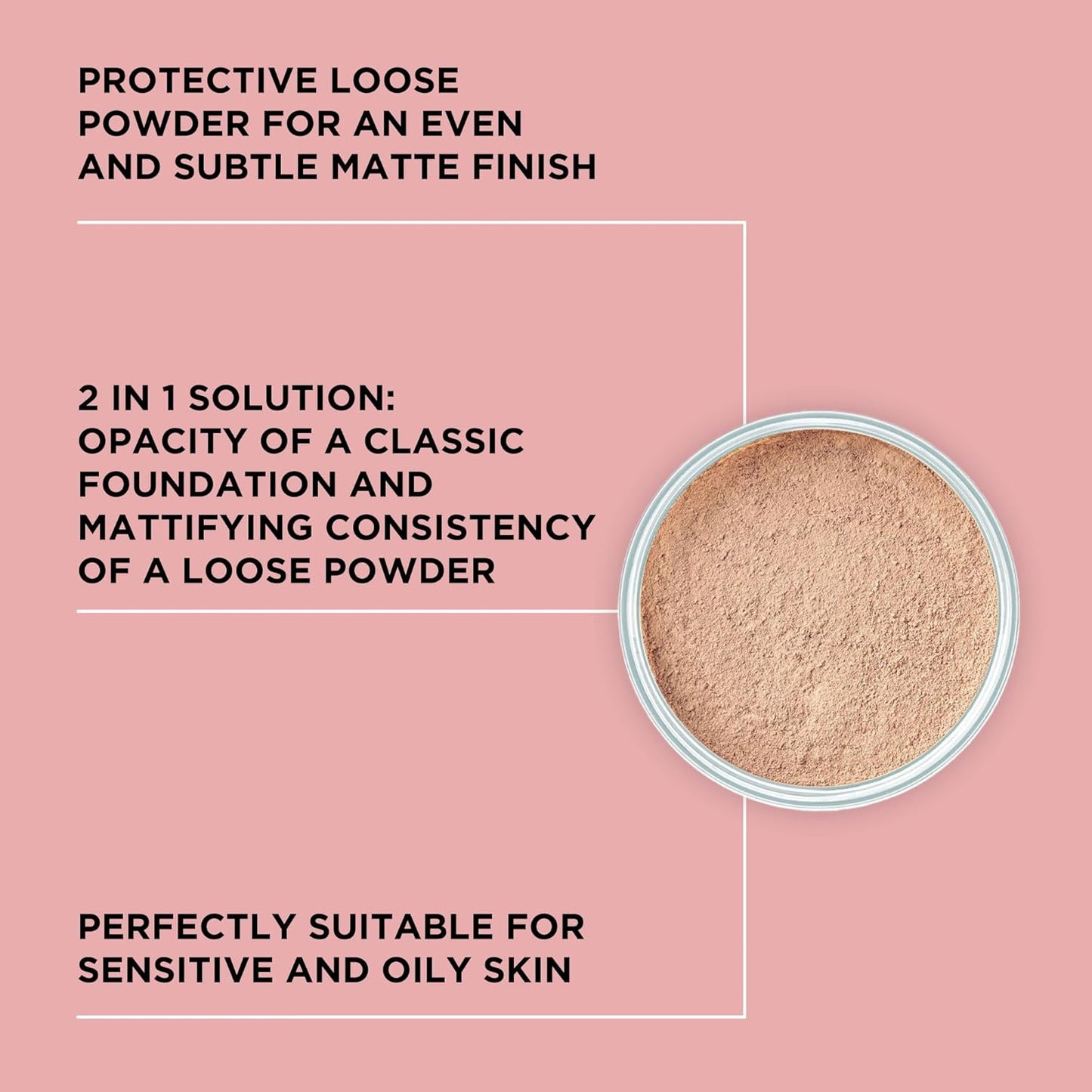 ARTDECO Mineral Powder Foundation - natural beige – loose setting powder for a smooth finish - medium coverage - perfect for sensitive & oily skin - makeup with zinc & magnesium - vegan-0.53 Oz-BrightBean Baby