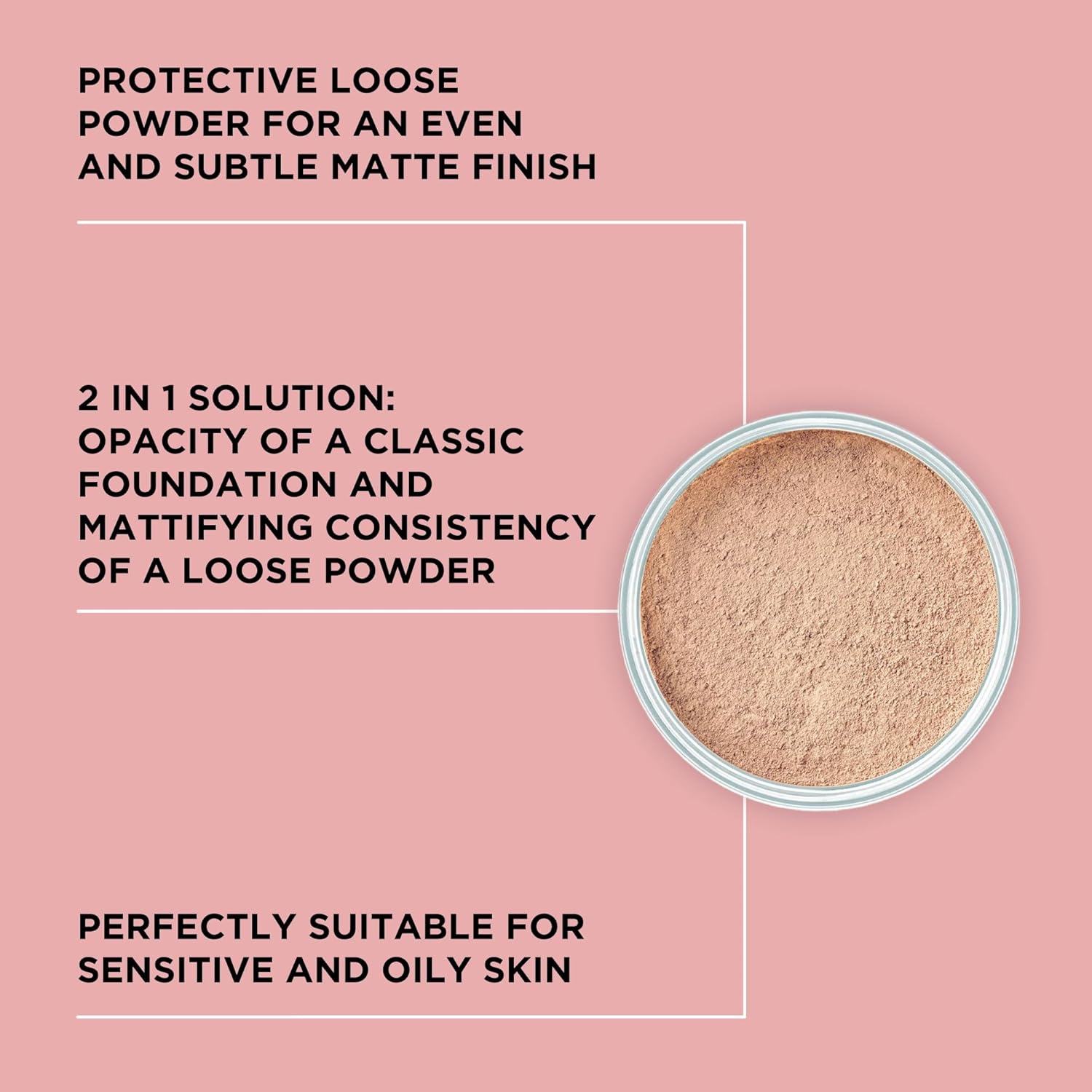 ARTDECO Mineral Powder Foundation - natural beige – loose setting powder for a smooth finish - medium coverage - perfect for sensitive & oily skin - makeup with zinc & magnesium - vegan-0.53 Oz-BrightBean Baby