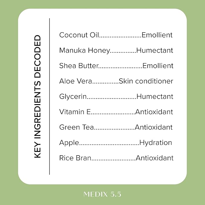 Medix 5.5 Brightening Vitamin C Cream + Coconut Oil Moisturizer Skin Care Set | Body Cream & Face Lotion Bundle | Firming Body Lotion Set For Women, Crepey Skin Treatment, Wrinkles, Cellulite, 2PC-BrightBean Baby