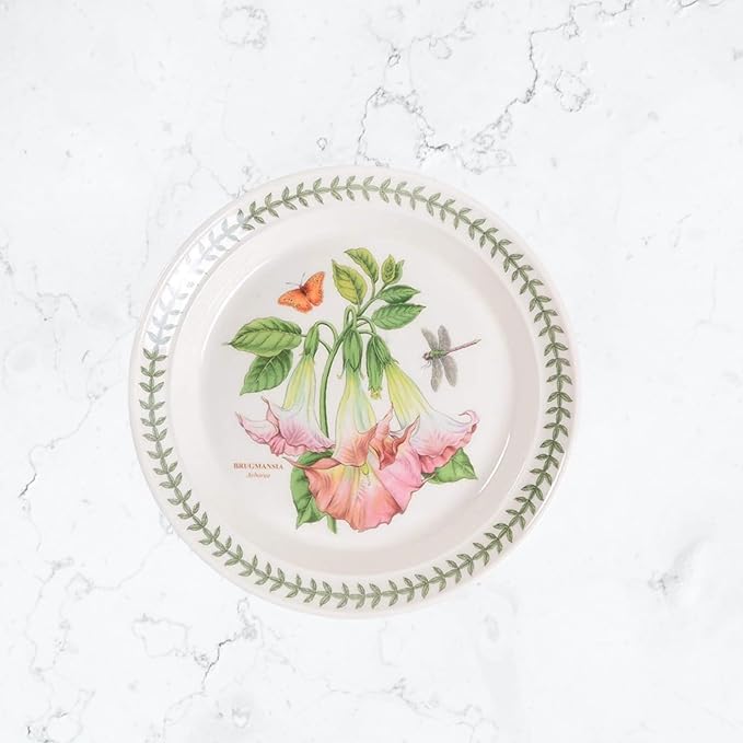 Portmeirion Exotic Botanic Garden 8.5" Salad Plate, Arborea - Traditional British Ceramic Dish, Made in England, Dishwasher & Microwave Safe - Floral Tableware for Dining & Entertaining
