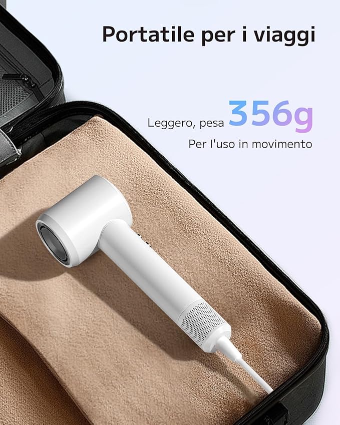 Hair Dryer, Ionic High-Speed Blow Dryer for Fast Drying with Brushless Motor, Portable Professional Hair Dryers with Magnetic Concentrator, Quiet Compact Hairdryer for Women & Men, Travel/Home/Salon-BrightBean Baby