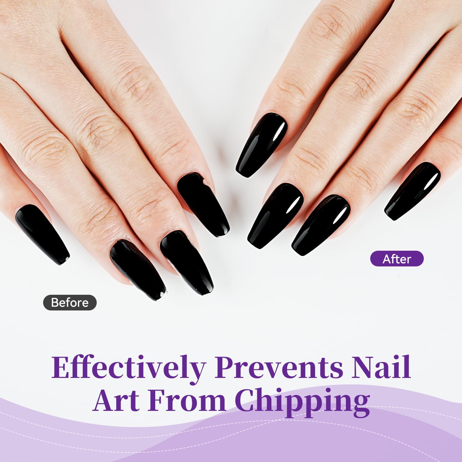 16.5ml Base Coat Nail Polish, Quick Dry Large Volume Base Coat, Color Lock Strengthen Nails for Women Salon DIY Nail Art-BrightBean Baby