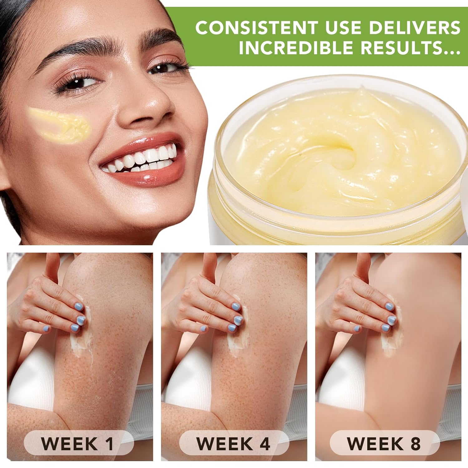 Shea Butter Raw Organic, Natural Raw Unrefined Shea Butter Hand Cream, Moisturizing and Locking Water, Keeps Skin Healthy and Vibrant, 7.8 OZ-BrightBean Baby