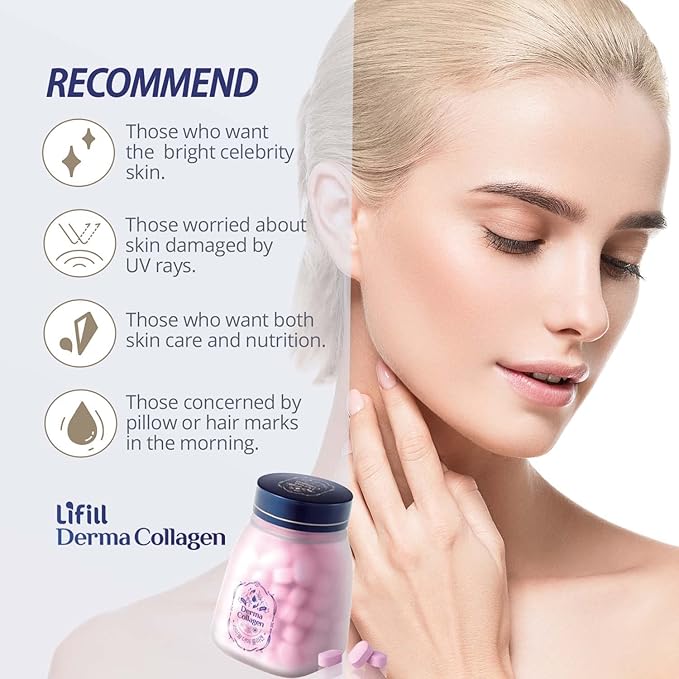 Derma Collagen-Luxury pack (84 tablets * 4 units) -Skin Care with Biotin Vitamin C D E, Collagen peptides and Zinc Selenium for Reduce Wrinkles, Tighten Skin, Boost Hair Skin Nails Joints-BrightBean Baby