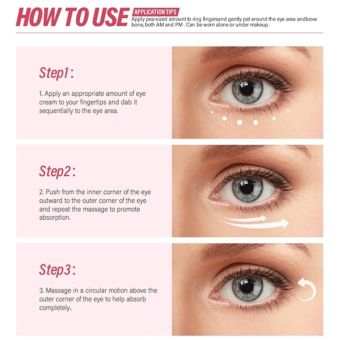 Retinol Eye Cream For Dark Circles And Puffiness, Repair Under Eye Retinol Cream with Hyaluronic Acid and Collagen, Smooth Fine Lines, Wrinkles, Bags & Dark Spots, Tightens Eye Skin Care(Retinol)-BrightBean Baby